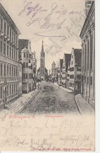 Dillingen a.D. Königstraße gl1910 73.642