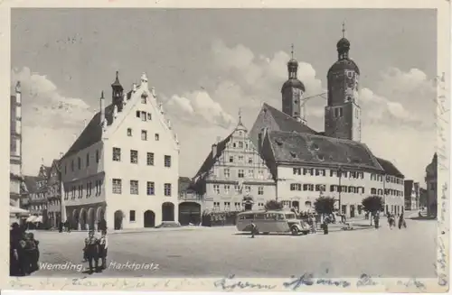 Wemding, Marktplatz gl1940 73.826