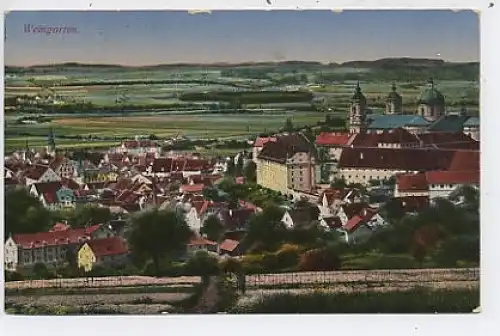 Weingarten Württ. Ansicht mit Abtei gl1942 41.447