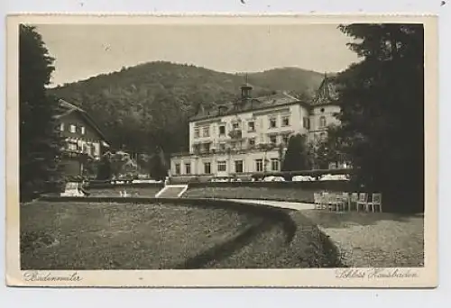 Badenweiler, Schloß Hausbaden gl1934 33.959