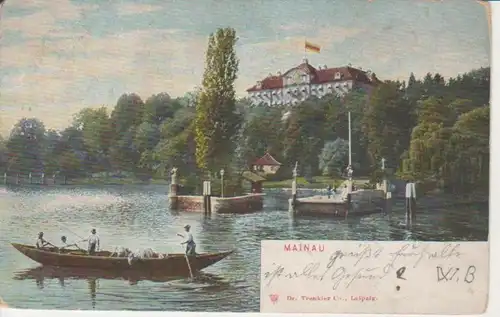 Insel Mainau Uferansicht Boote gl1907 74.307