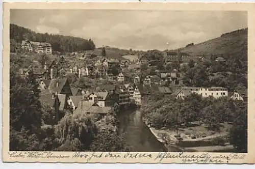 Calw / Schwarzwald/ untere Stadt gl1932 37.372