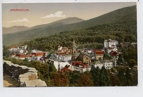 Badenweiler, Ansicht von oben gl1925 33.873