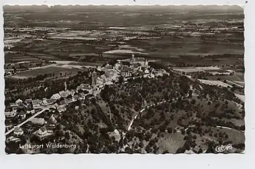 Waldenburg, Ansicht von oben, Fotokarte gl1964 34.048