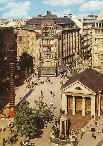 Hamburg Mönckebergbrunnen Bücherhalle gl1973 115.953