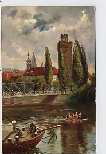 Heilbronn Neckarpartie Götzenturm ngl 34.402