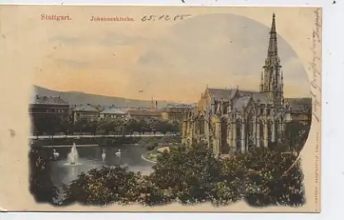 Stuttgart Johanneskirche gl1905 37.632