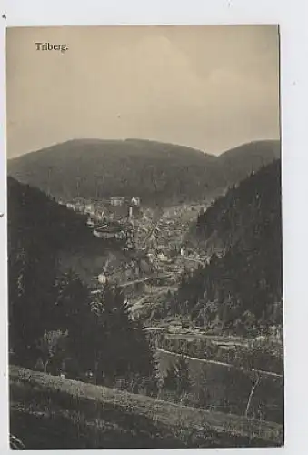 Triberg, Fotokarte, Ansicht von oben gl1912 33.836