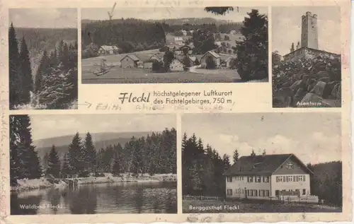 Fleckl Berggasthof Waldbad Totalansicht gl1952 74.088