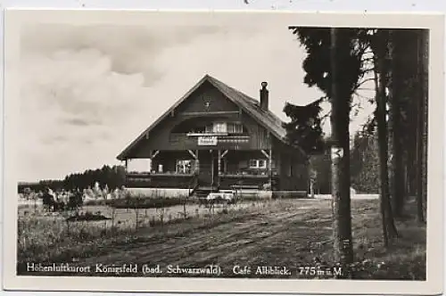 Königsfeld Cafe Albblick Fotokarte ngl 38.131