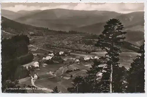 Huzenbach im Murgtal, Schwarzwald gl1959 37.729