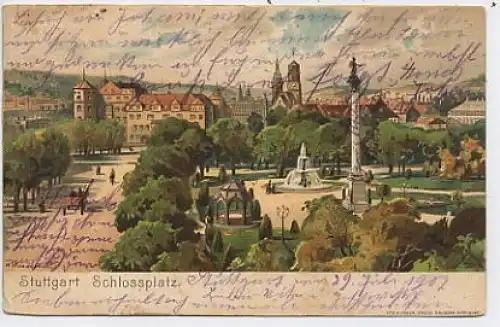 Stuttgart Schlossplatz gl1902 38.179