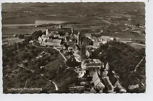 Waldenburg, Ansicht von oben, Fotokarte ngl 34.047