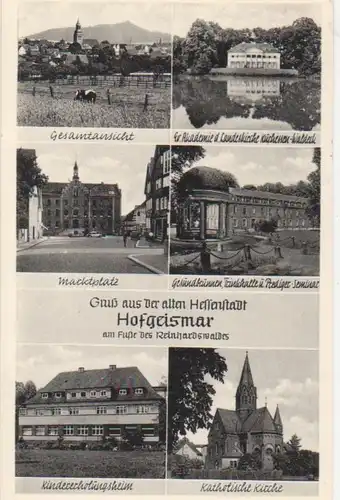 Hofgeismar in 6 Ansichten gl1955 65.245