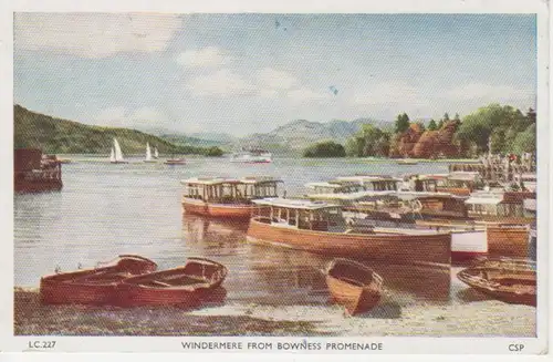 Windermere From Bowness Promenade gl1956 74.668