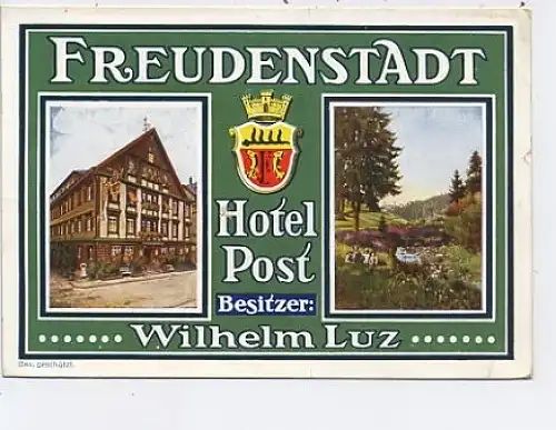 Freudenstadt Hotel Post gl1932 37.678