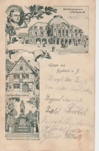 Marbach a.N. Schillermuseum Geburtshaus gl1906 74.237