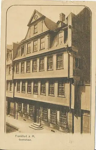 Frankfurt a.M. Goethehaus gl1911 131.918