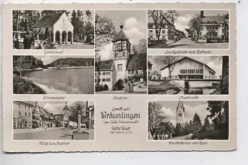 Bräunlingen im Schwarzwald, Mehrbildkarte gl1962 34.011
