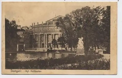 Stuttgart Kgl. Hoftheater gl1914 37.609