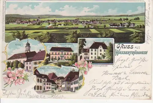 Wassertrüdingen Litho Präparandenschule gl1902 73.891