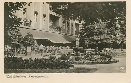 Bad Liebenstein Partie im Kurgarten gl1946 125.269