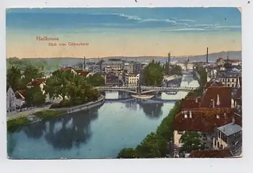 Heilbronn a.N. Blick vom Götzenturm feldpgl1910 34.124