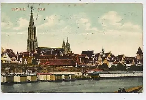 Ulm a.D., Totalansicht gl1913 37.243