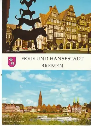Bremen Stadtmusikanten und St.Martini gl1969 27.952