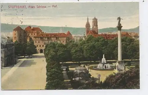 Stuttgart Altes Schloß gl1905 37.670