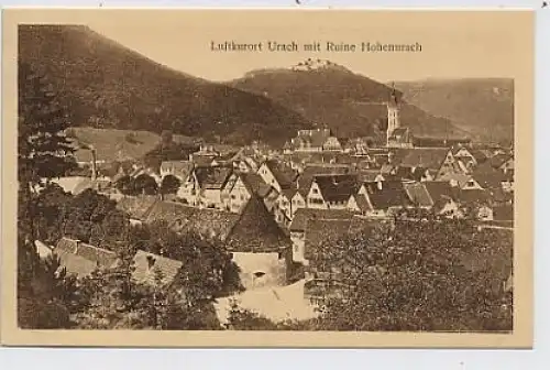 Urach mit Ruine Hohenurach ngl 34.489