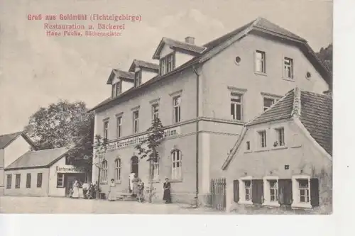 Goldmühl Rest. Bäckerei H. Fuchs feldpgl1915 74.097