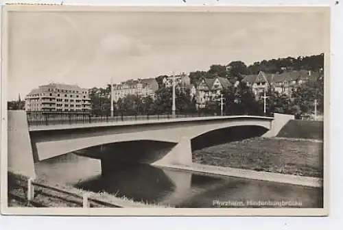 Pforzheim Hindenburgbrücke gl1938 41.434