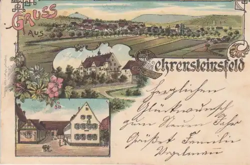 Lehrensteinsfeld Litho Gasthaus Stern gl1900 74.182