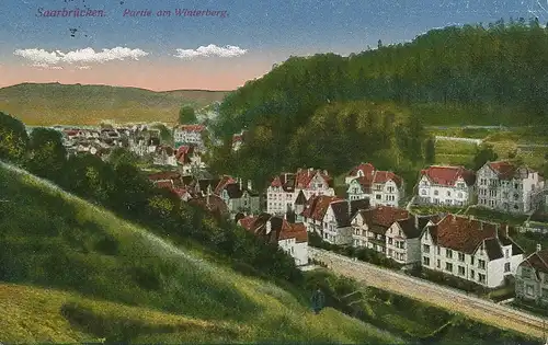 Saarbrücken Partie am Winterberg feldpgl1917 131.032