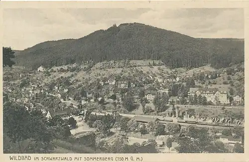 Bad Wildbad mit Sommerberg gl1934 133.517