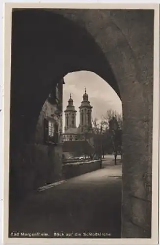 Bad Mergentheim / Blick auf Schloßkirche ngl 37.356