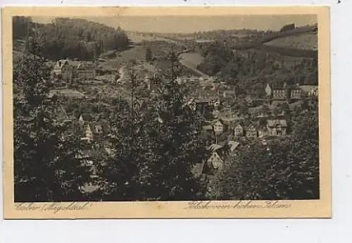 Calw Blick vom hohen Felsen gl1928 37.953