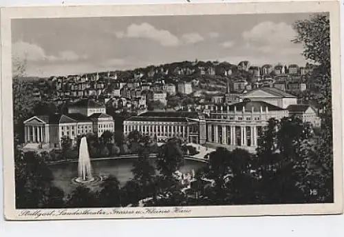 Stuttgart Landestheater Gr. u. Kl. Haus gl1932 38.025