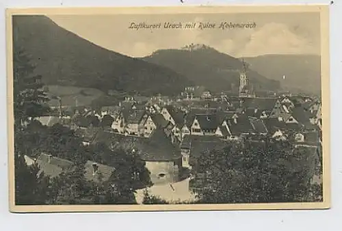 Luftkurort Urach mit Ruine Hohenurach gl1910 34.193