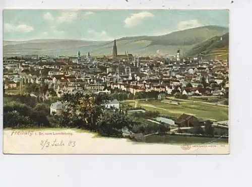 Freiburg i.Br. Vom Lorettoberg um 1900 ngl 46.609