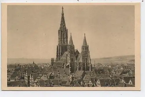 Ulm a.D. Münster von Südosten gesehen ngl 37.491