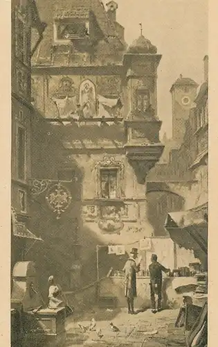 Carl Spitzweg (Serie 4) Innenhof ngl 118.962