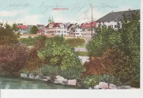 Bietigheim Uferansicht Stadtpanorama gl1912 74.244