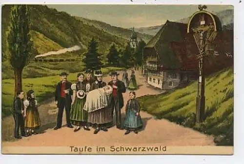 Taufe im Schwarzwald Prägekarte ngl 37.502