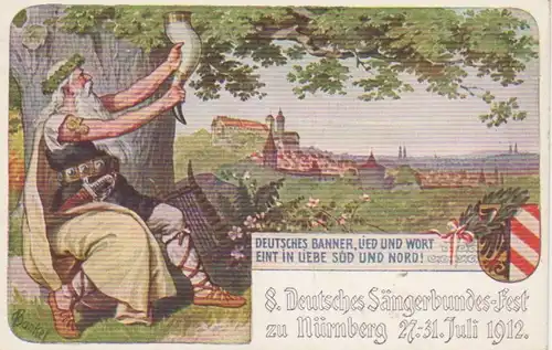 Nürnberg 8. Deutsches Sängerbundesfest 1912 ngl 74.405