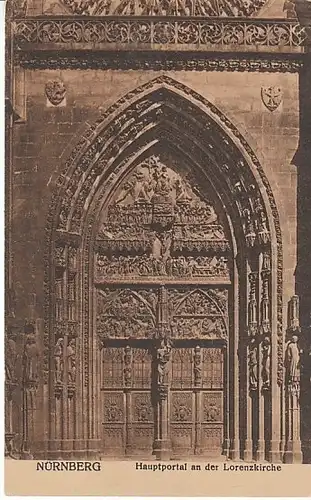 Nürnberg Lorenzkirche Hauptportal ngl B9604