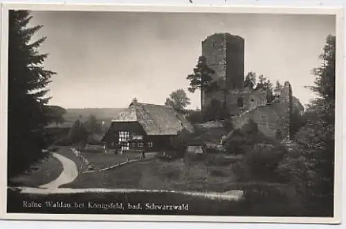 Königsfeld Ruine Waldau glca.1950 38.130