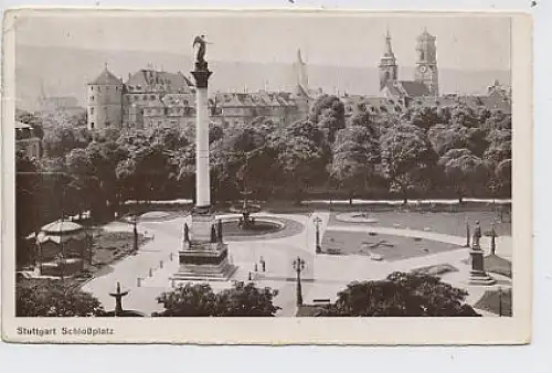 Stuttgart Schloßplatz gl1943 34.547