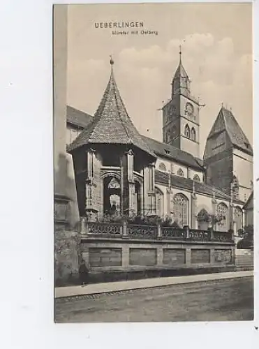 Überlingen Bodensee Münster mit Oelberg gl1913 46.445